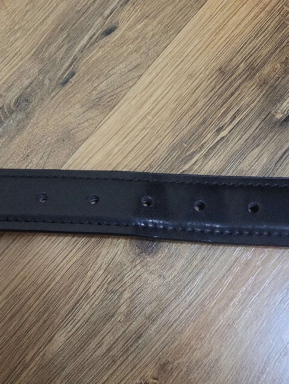 DICKIES Black Leather Black Metal Belt